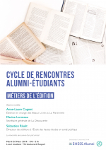 Cycle de rencontres - Métiers des Éditions